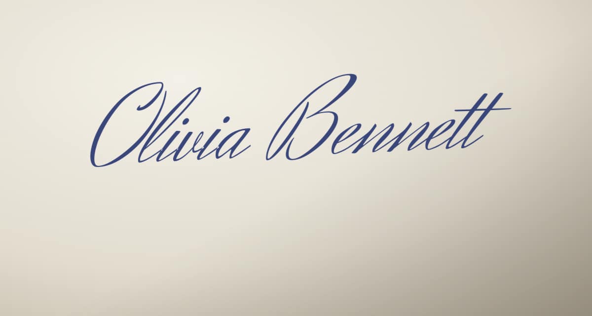 Sample photo of a signature on paper